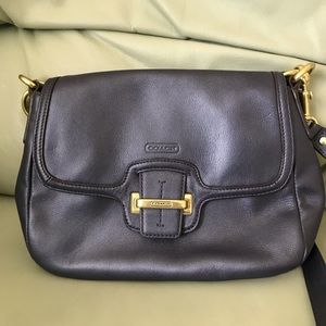 Coach Vintage Purse Blue and Gold